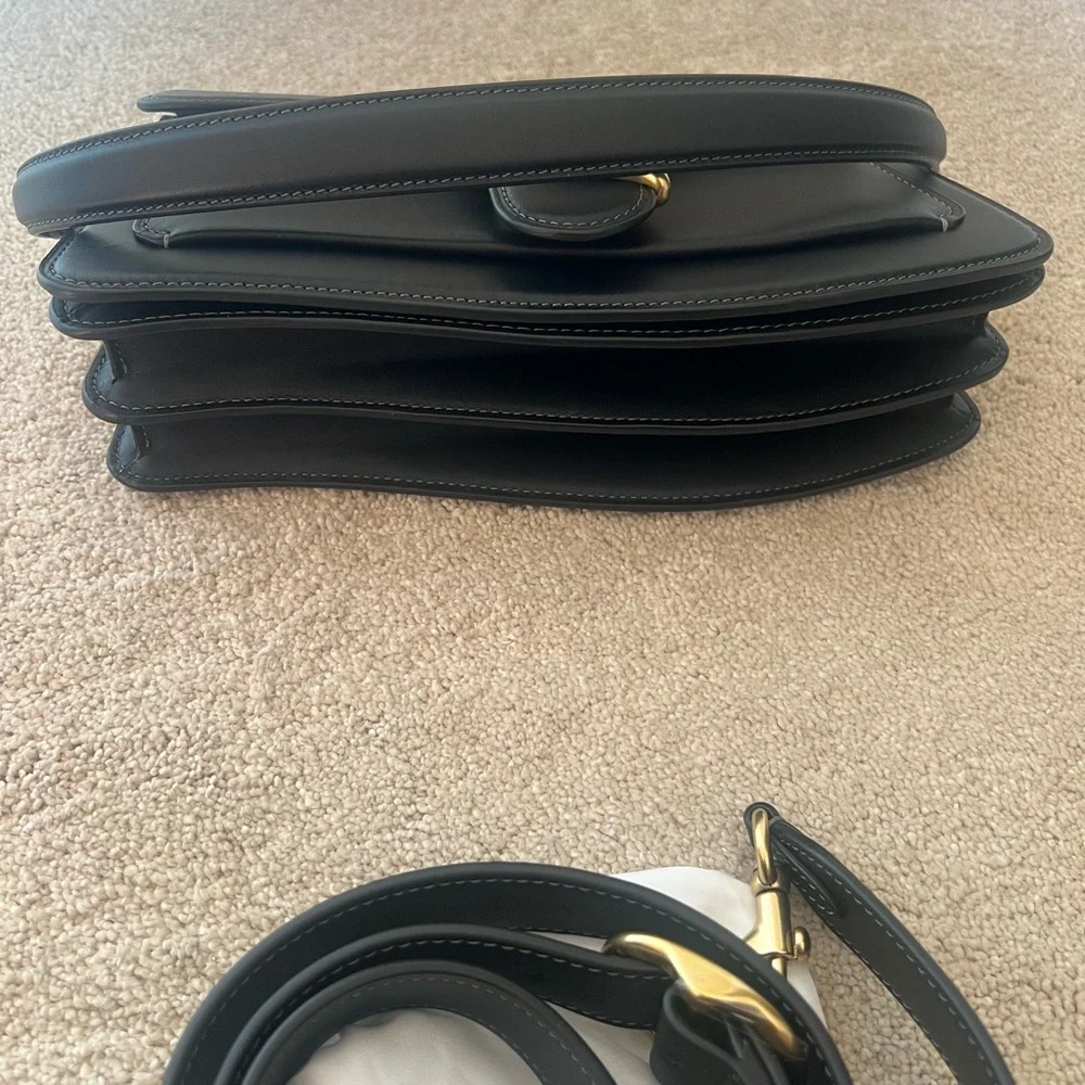 Coach Twisted Tabby 26 Shoulder Bag Black with Gold hardware - Picture 13 of 14